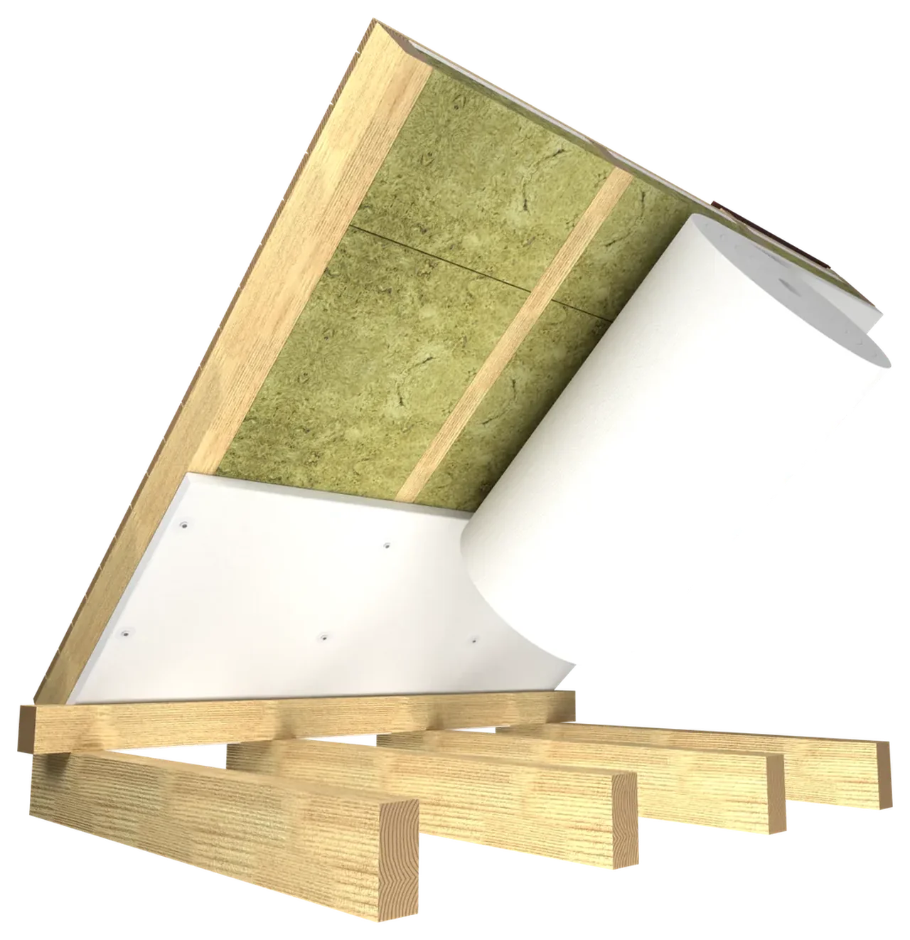 Randare 3D: Wolle P800 pe sub căpriori