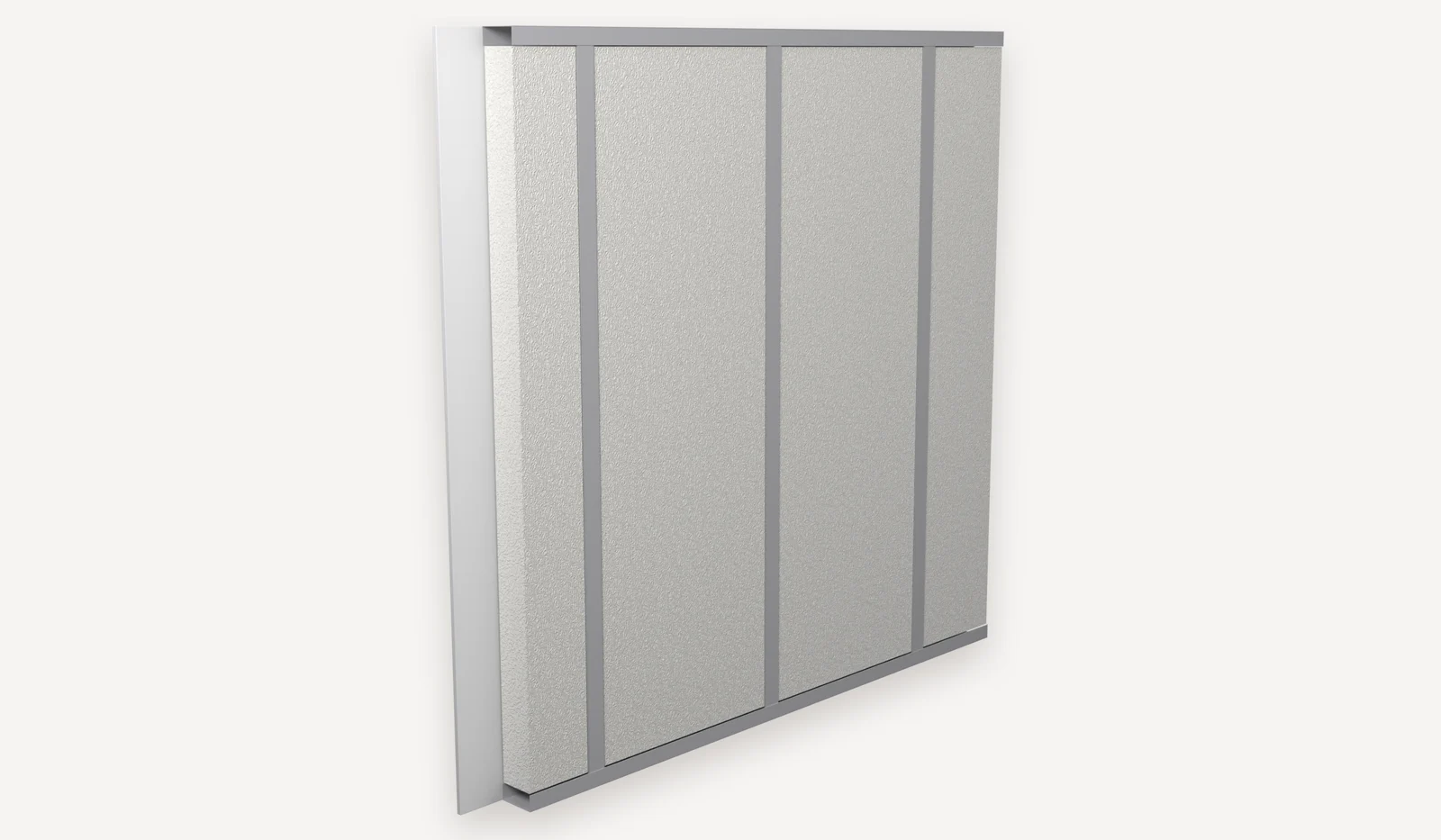 Montaj pe profile metalice, pasul 4: fibra termoizolantă wolle