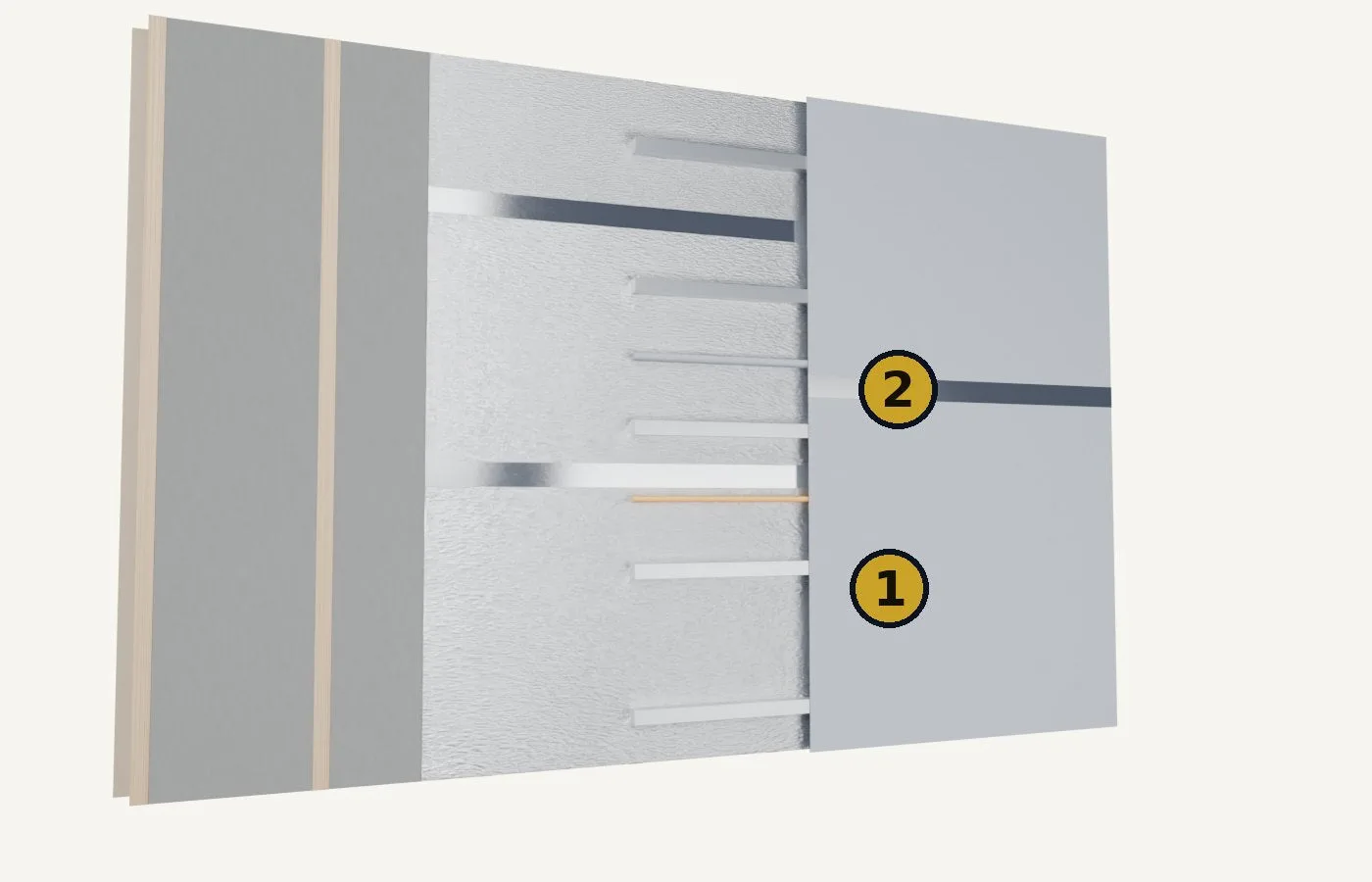 Montaj, pasul 5: reflectiva multistrat